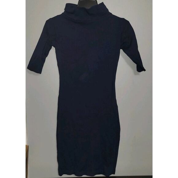 Vintage Heartbreaker 3/4 Sleeve Navy Blue Dress Size XS Y2K - Picture 1 of 8